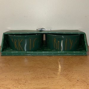 Rae Dunn Christmas Dog Bowls